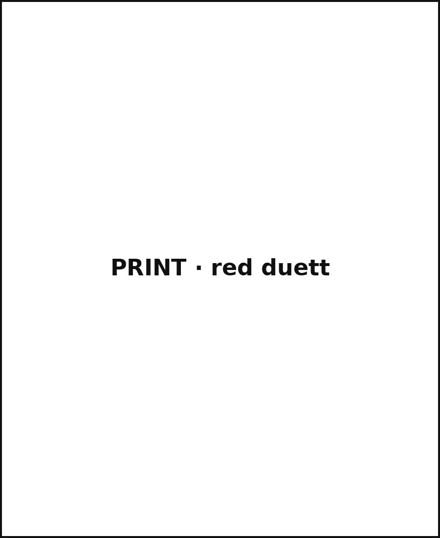 Print red duett